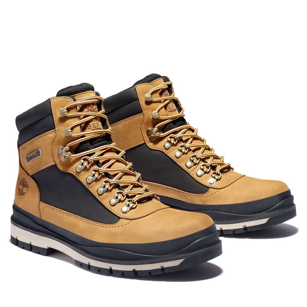 Timberland Μποτες Χιονιού Ανδρικα Καφε/Μαυρα - Field Trekker Waterproof - Greece 2758319-SX